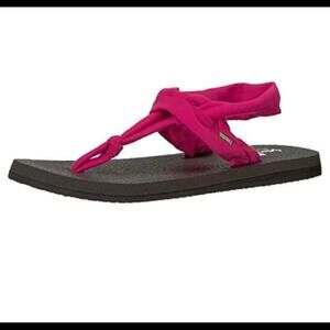 NEW Sanuk Women's 7  Yoga Mat Strap Sandals
